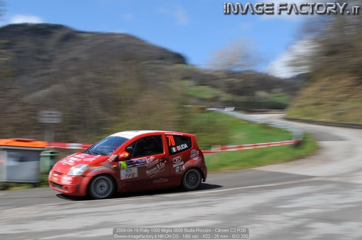 2008-04-19 Rally 1000 Miglia 0808 Buda-Rossini - Citroen C2 R2B